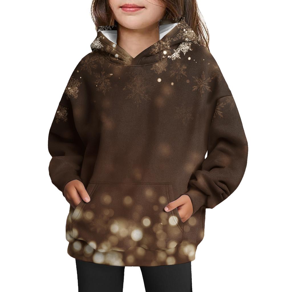 Girls' Hooded Tie-Dye Sweatshirt - Pullover Print Top
