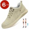 Man Elevator Shoes Genuine Leather Lift Sneakers Men's Sports Chunky Hidden Heels Height Increase Insole 6CM Men Shoes