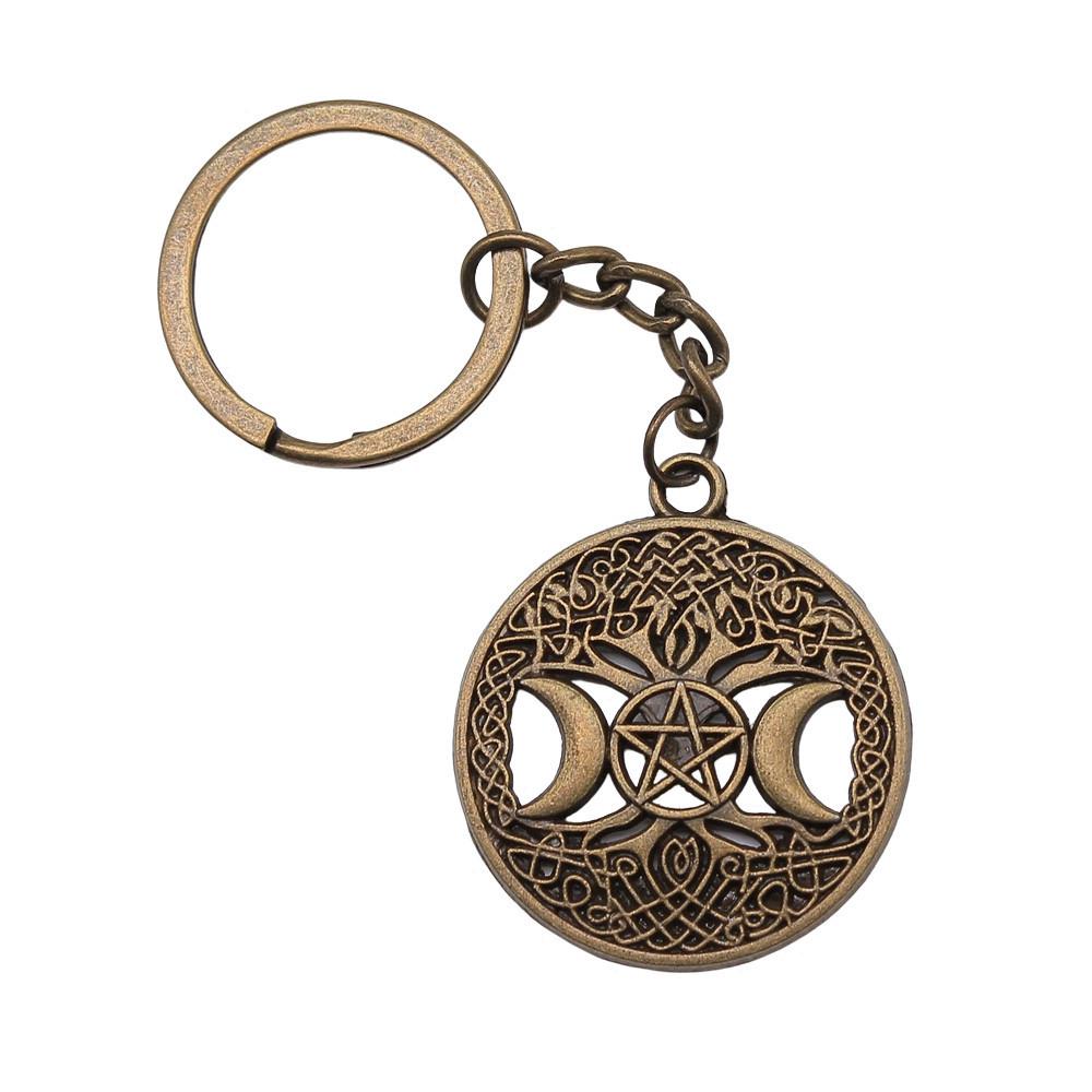 Kabbalah Lucky Charm Tree Of Life Keychain Love Key Ring 28mm
