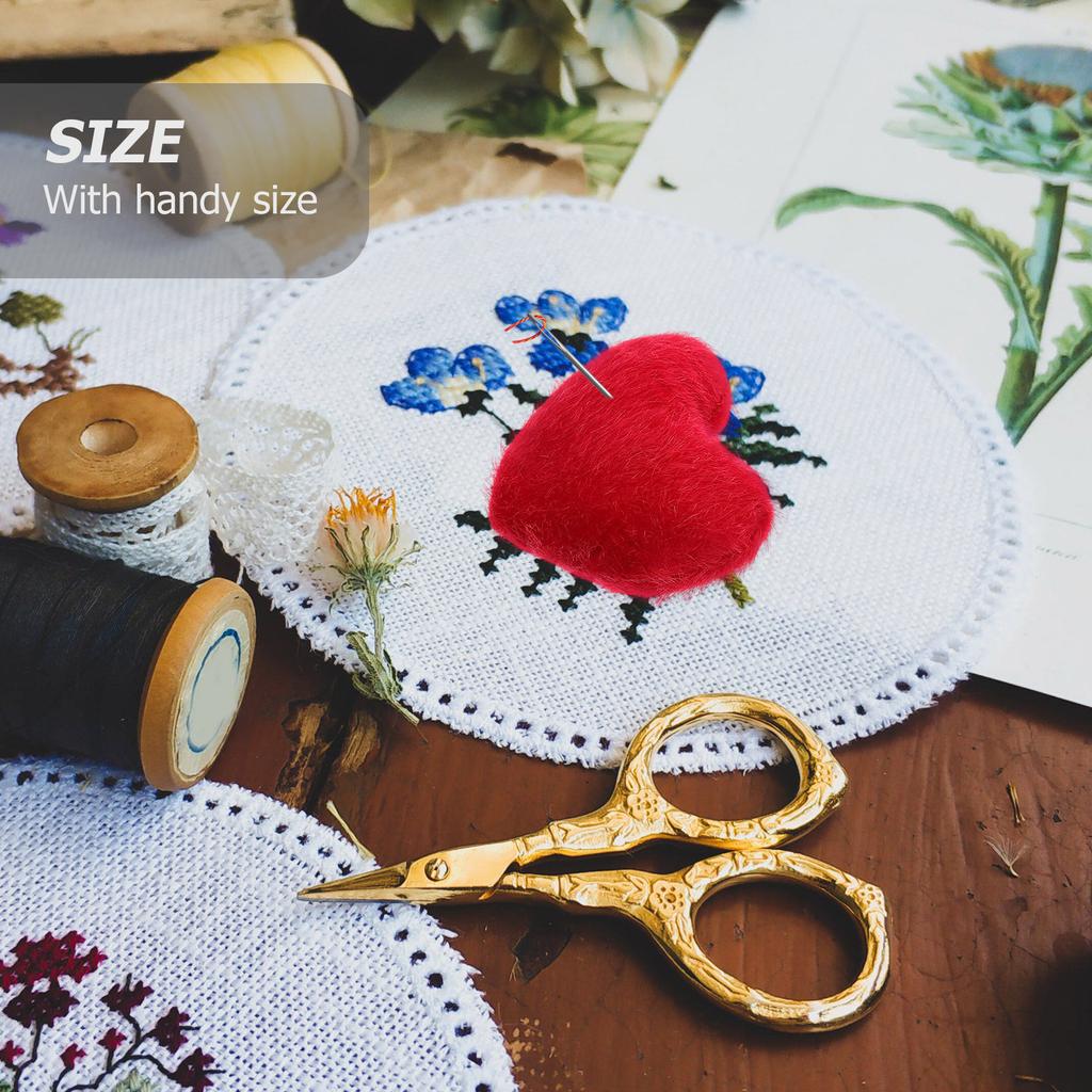 4Pcs Compact Sewing Pin Cushion Cute Heart Design Small Needle Organizer for Quilting Embroidery Sewing Accessories Household