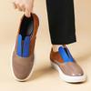 Fashion Slip on Outdoor Casual Shoes Low Top Lazy Shoes Non Slip Walking Loafers Moccasins for Male New Leisure Men Pu Leather Flats