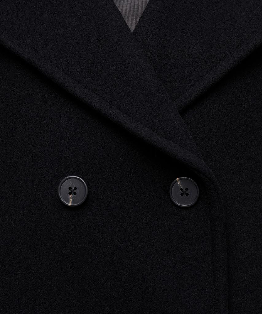 Musinsa Standard Woman Women'S Cashmere Blend Short Pea Coat [Black]