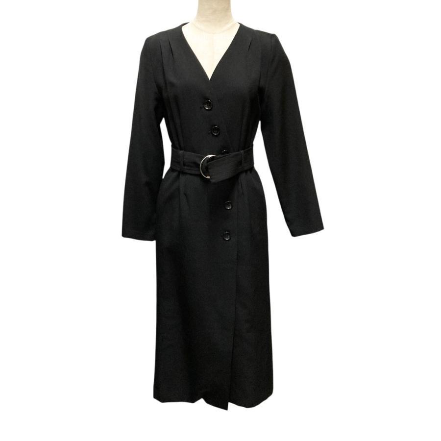 Lily Brown Belted Dress LWFB221026 Black Size: F