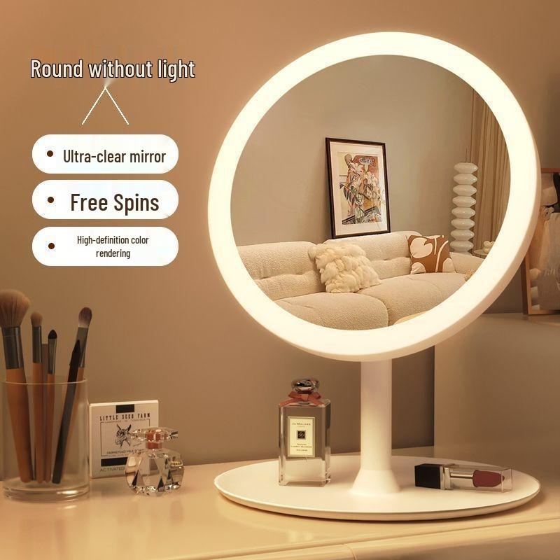 Tabletop LED Makeup Mirror: High-Definition, Compact Mirror for Dressing Table