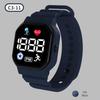 Electronic Watch Hollow Week Digital Sports Student LED Electronic Watch Couple Hollow Color Screen Watch Week Square Electronic Watch
