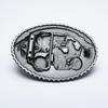 Zinc Alloy Wolf Head Belt Buckle - Western Cowboy Style