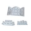 Finestra Vaso di fiori Fustellatura Scrapbooking Goffratura Carta Artigianato Stencil Stampo
