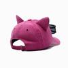 Women Cute Cat Ear Baseball Cap Vintage Wasned Cotton Peaked Caps Unisex Breathable Adjustable Streetwear Hip-Hop Dad Hat