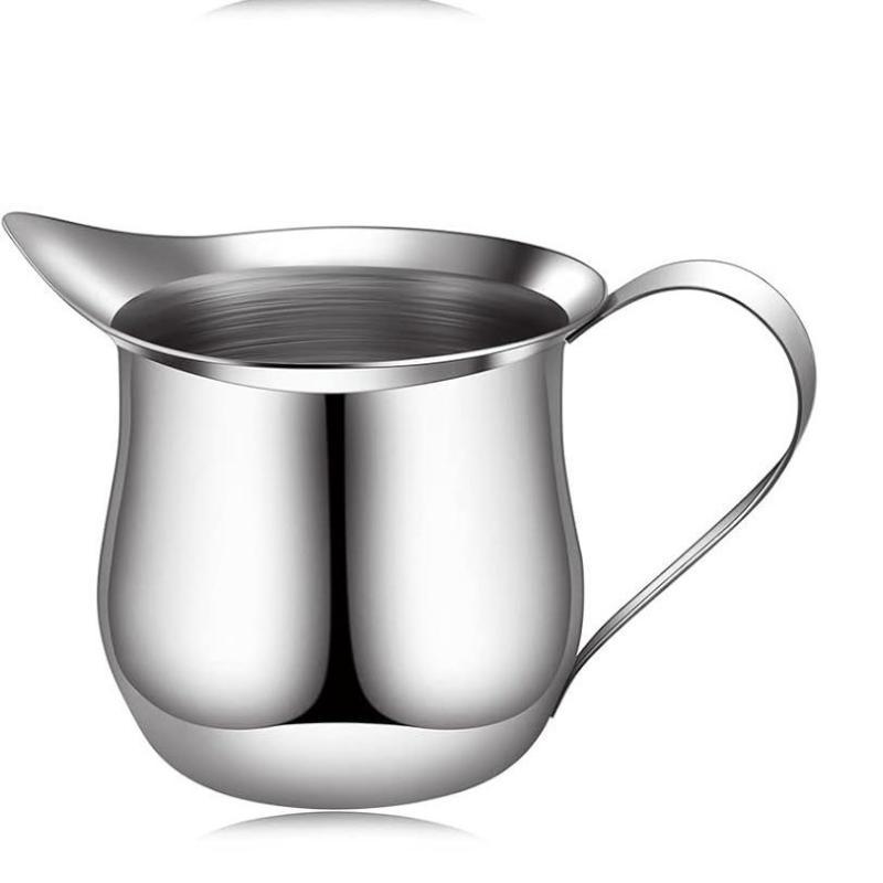 Stainless Steel Coffee Milk Frothing Pitcher Pointed Spout Latte Art Jug For Espresso Coffee Making Home Barista Use