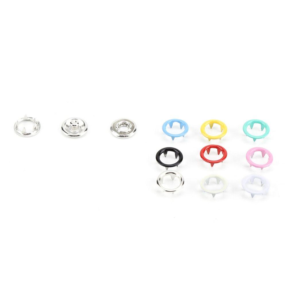 200 Sets / 800 PCS 9.5mm Metal Snap Button Set Multi-Color Mix Hollow Snap Buttons Snap Fastener Pliers Tool With Storage Case