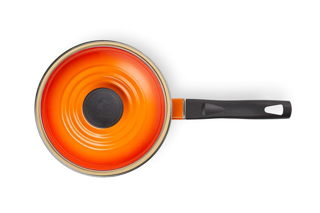 Le Creuset Enamel Saucepan EOS, 16 cm, Orange [Official Product in Japan]