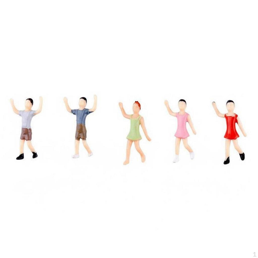 Architectural Model People DIY Crafting Sand Table Miniature Paintable Tiny Figurines for