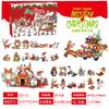 New 24Years Christmas Building Block Toy Blind Box Set Xmas Advent Calendar Bricks DIY Educational Toys Kit Gift For Kids Adults