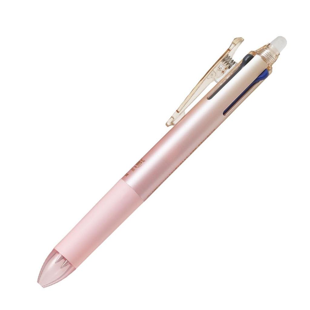 Pilot FriXion Ball 4 Slim Ballpoint Gradient 4-Color Pen, 0.38mm, Pink, LKFB-80UF