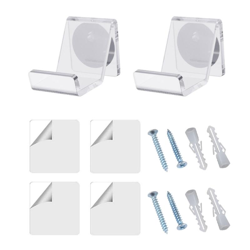 

2pcs Sturdy Game Controllers Storage Shelf Convenient Wall Hangings Hook for Game Controllers Headsets Organizers Shelf чистий