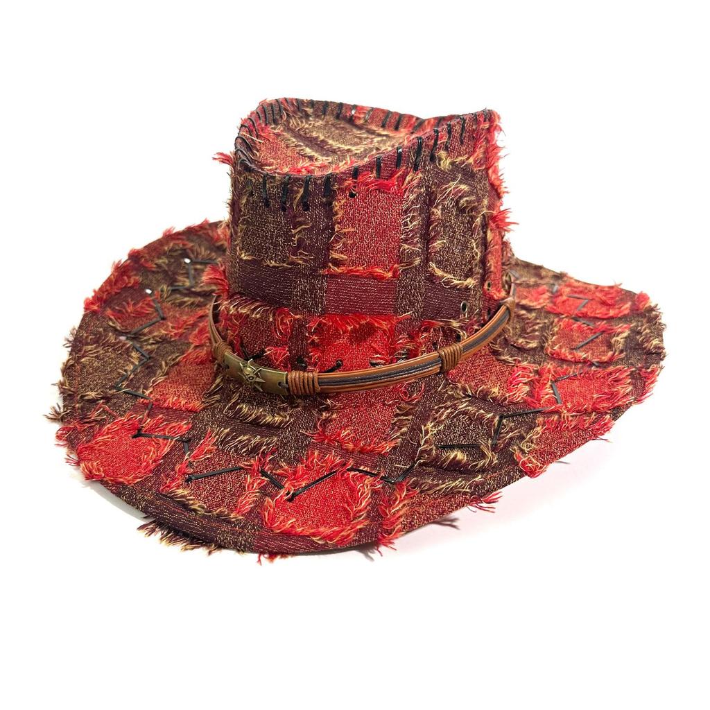 Vintage American Western Cowboy Hat Men And Women Outdoor Travel Sun Protection Sun Hat Big Edge Ethnic Style Jazz Hat