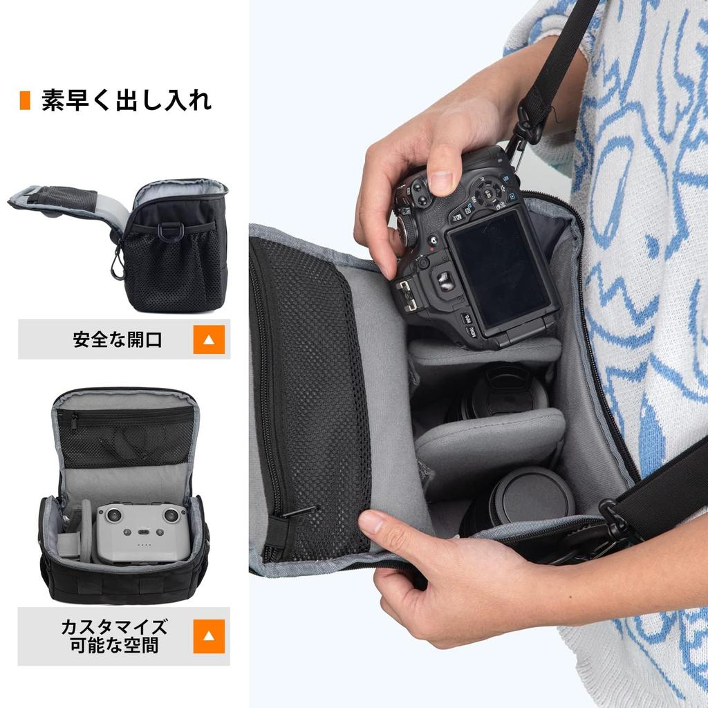 TARION Camera Shoulder Bag 5L Lightweight Suitable for DSLR and Mirrorless with Rain and Tripod Ideal for Outdoor Photography - Stylish, Compact,