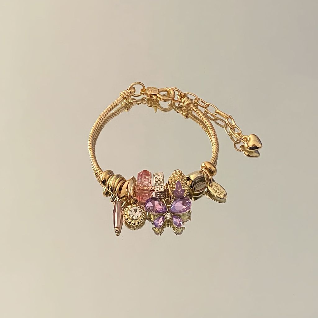 Butterfly Crystal Alloy Bracelet For Women And Men Fashion Jewelry Accessory