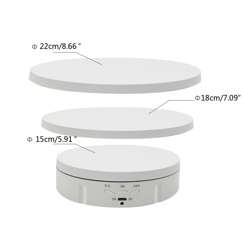 3 in 1 5V Electric Rotating Display Stand Turntable Photographic Video Shooting Stand Dynamic Rotating Display Stand