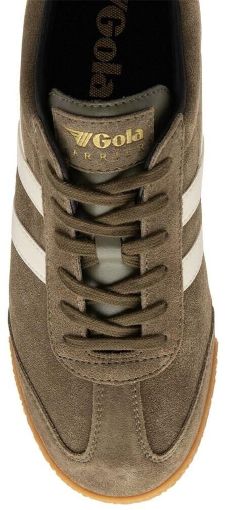 Gola Harrier Suede Sneakers (CMA192) Khaki Green/white/black