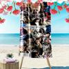 Billie Eilish Custom Name Print Beach Towel, Large Soft Quick Dry Towel for Beach Camping Swimming