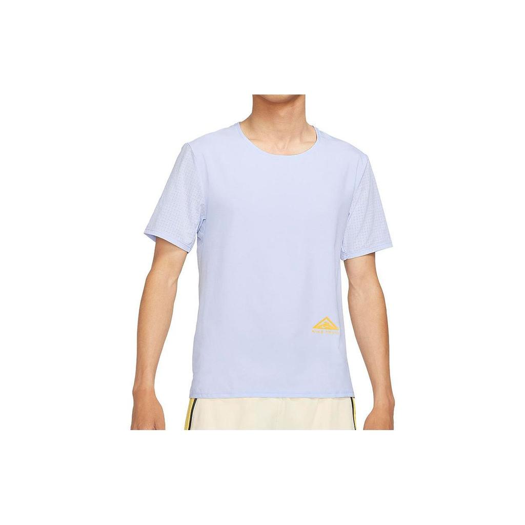 Nike T Shirts Men's Purple Crew Neck Moderate Straight Fit CZ9051-057