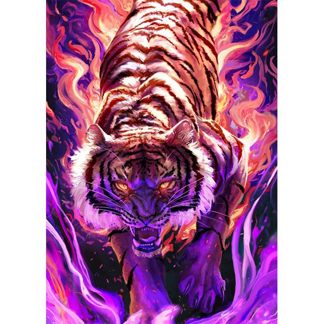 

Фэнтези Животные Вода Огонь Элементаль Слияние Принты Постер Холст Картина Современное Настенное Искусство Картина Гостиная Спальня Домашний Декор 21x30cm No Framed