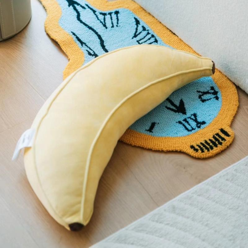 50/80cm Soft Cartoon Yellow Banana Plush Toys Stuffed Fruit Cushion Pillow Creative Girls Valentine's Gift Plush Toy Doll