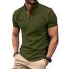 2024 Men's Quick-Dry Solid Color Polo Shirt: Summer Fashion with Turn-Down Collar