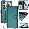 For Xiaomi 17 Pro Max Leather Case Wallet Stand Phone Cover with Wrist Strap