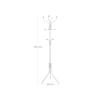 SONGMICS Metal Coat Rack, Clothes Stand, Hat Handbag Hanger, 182 cm Tall Hall Tree, RCR19W , creamy white/ Ivory