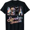 Halloween Rainbow Spooky Season Graphic Black T-shirt, Idea Gift