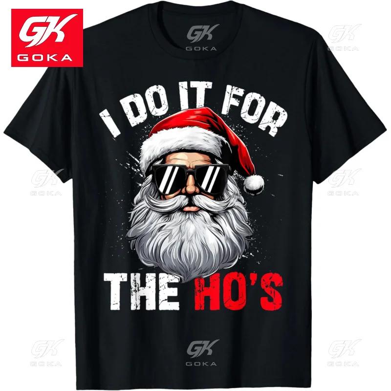Fun Santa Claus Face Unisexs and Womens Short Sleeved Clothing Cotton T Shirt Casual Cool Hip Hop Graphic Tees Unisex T Shirts S