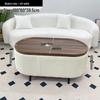 Stylish Compact Storage Combo: Round Coffee Table & Sofa Side Table Set