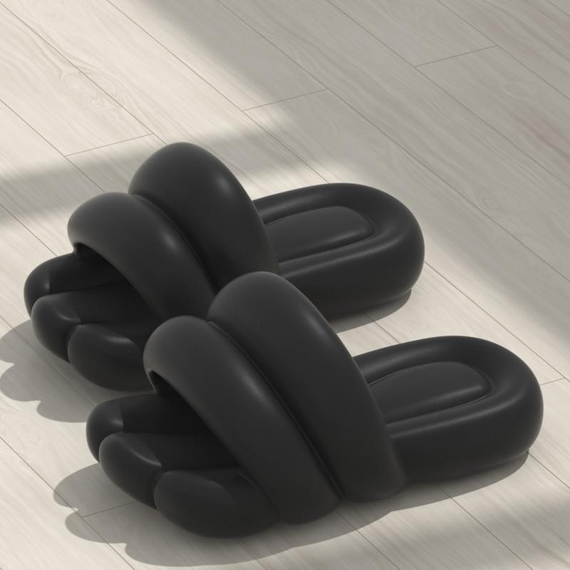Indoor Nonslip Eva Slippers For Home Use With Thick Sole For Couples Comfort