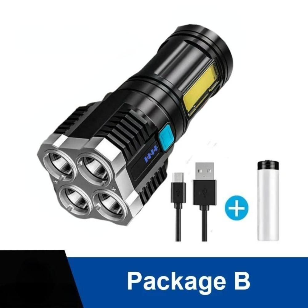 Mini přenosná svítilna nového stylu 6LED s vestavěnou baterií 18650 USB dobíjecí COB LED svítilna pro kempingová světla