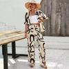 2026 Frühjahr und Sommer grenzüberschreitendes Damen-Boho-Print-Hemd-Hosen-Set lässiges Urlaubsstil-Mode-Zweiteiler-Set