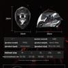 Qike Locomotive Helmet Men and Women Double Lenses Big Tail 3C Motorcycle Riding Winter Cool Personalized Safety Full Helmet