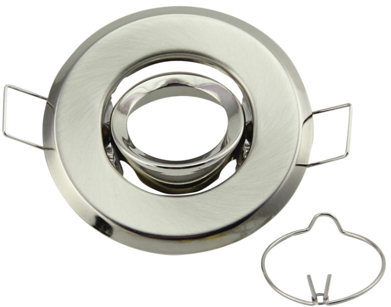 

Высококачественный патрон лампы MR16 GU10, встраиваемые светодиодные прожекторы, рамка, регулируемые потолочные светильники, светодиодные держатели, вырез 45 мм