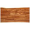 Dining Table with Live Edge 160 x 80 x 75 cm Solid Acacia Wood