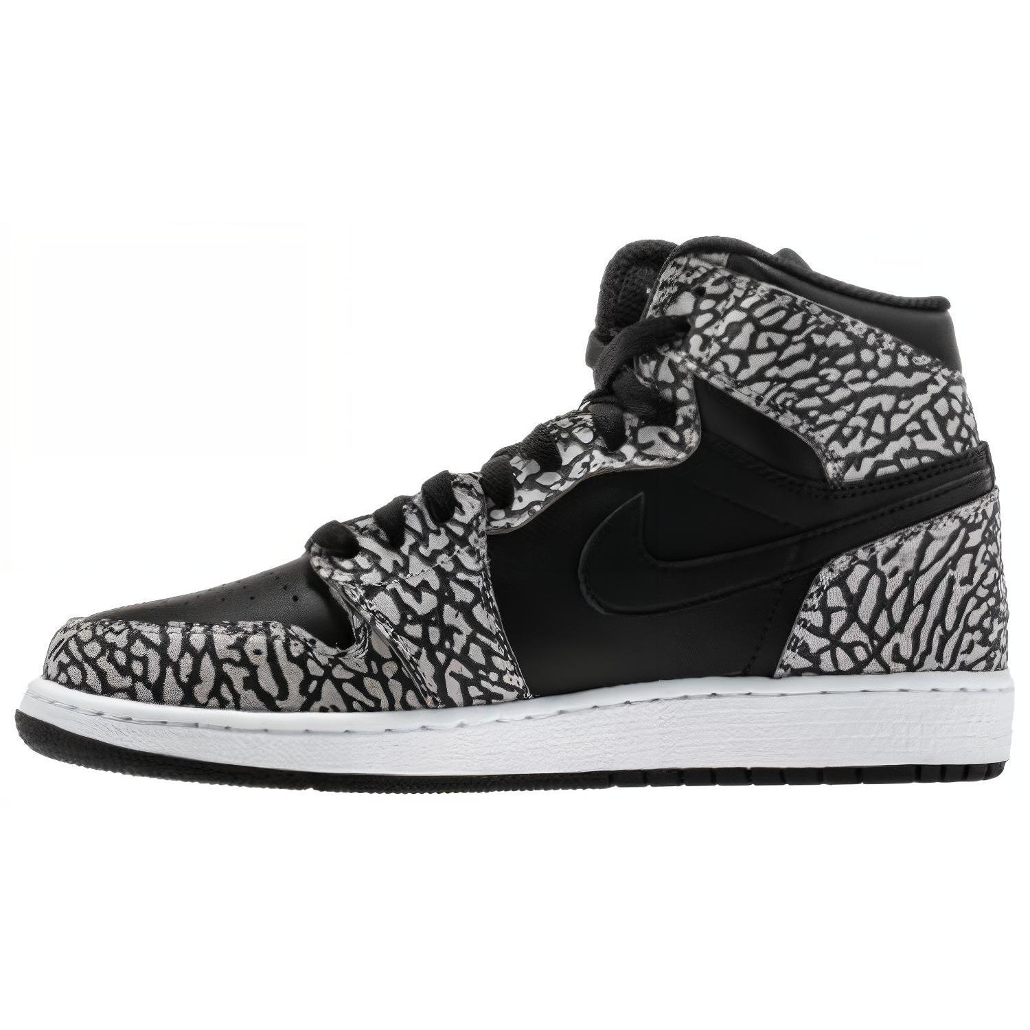 

New Jordan 1 Retro High Premium Black Elephant GS 838850-013 38.5