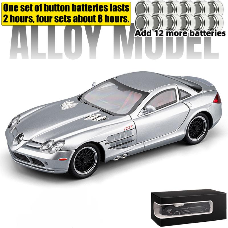 1:24 Benz SLR McLaren 722 S Roadster Speedster Supercar Alloy Metal Diecast Model Car Valentine's Day Gift For Boyfriend Collect