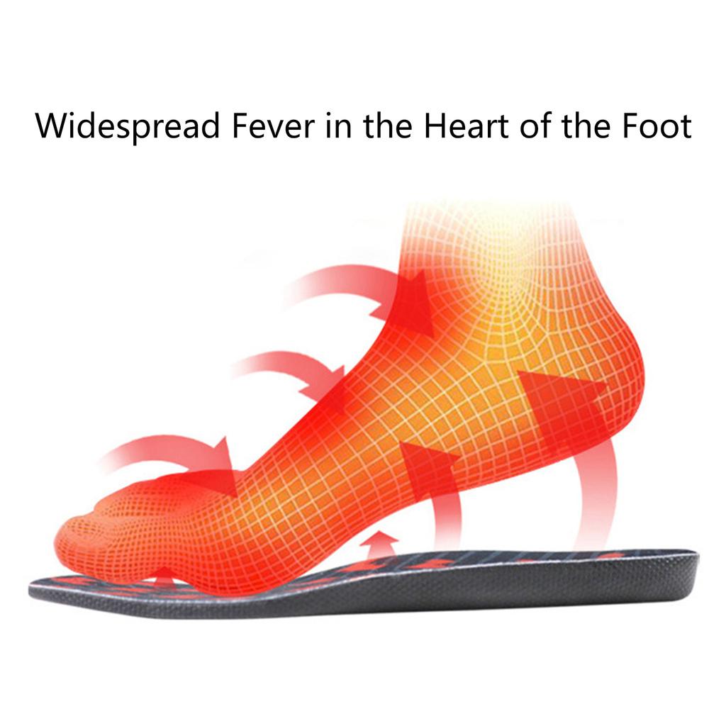 Heated Shoe Insoles Cold Weather Shoe Inserts Adjusted Temperature Wireless Foot Warm for Hunting Hiking Camping