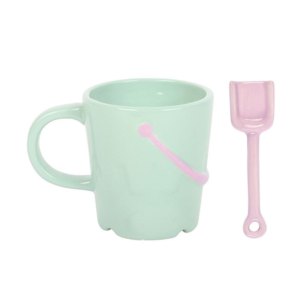 Something Different Bucket and Spade Mug & Spoon Set
