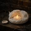 Wolf Candle Holder Shaped Candlestick Holder Matte 3D Print Stand Rustic Tea Light Stand Animal Tealight Candles Ornament for Home Fireplace