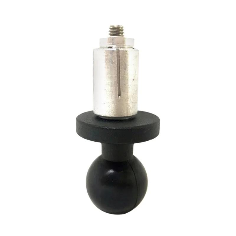 Aluminum Base Rubber Motorcycle Bike Mount Black Fork Stem  with Ball Head for RAM Gopro Adapter