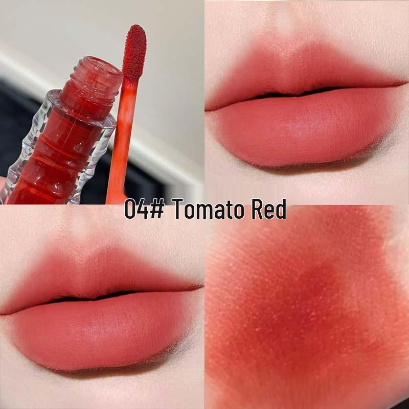 Kakashow Velvet Matte Lip Glaze - Non-Drying, Natural Soft Matte Finish, Whitening Effect Lipstick. 3g