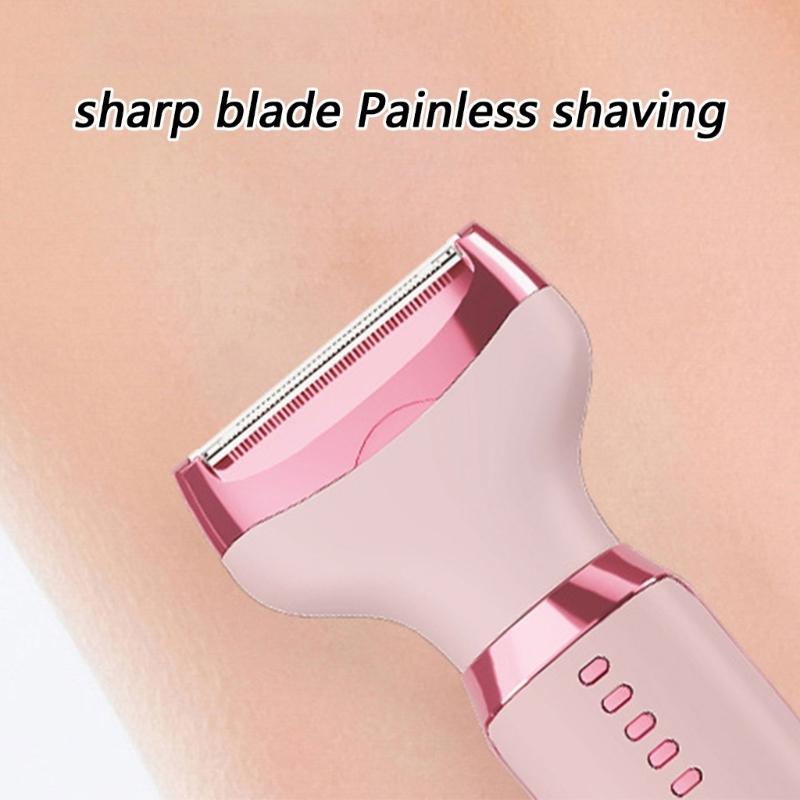 Multifunctional Electric Nose Ear Hair Trimmer Grooming Tool With 4 Interchangeable Heads And LED Display