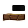 F26C Durable User Friendly Bamboos Snacks Tray For Home Camping And Outdoor Parties With Multiple Compartments