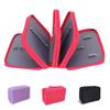 Oxford Pencil Case Wearable Cloth Pure Color Pouch 72 Slots Organizer 4 Compartments Portable Watercolor Brushes Wrap Bag